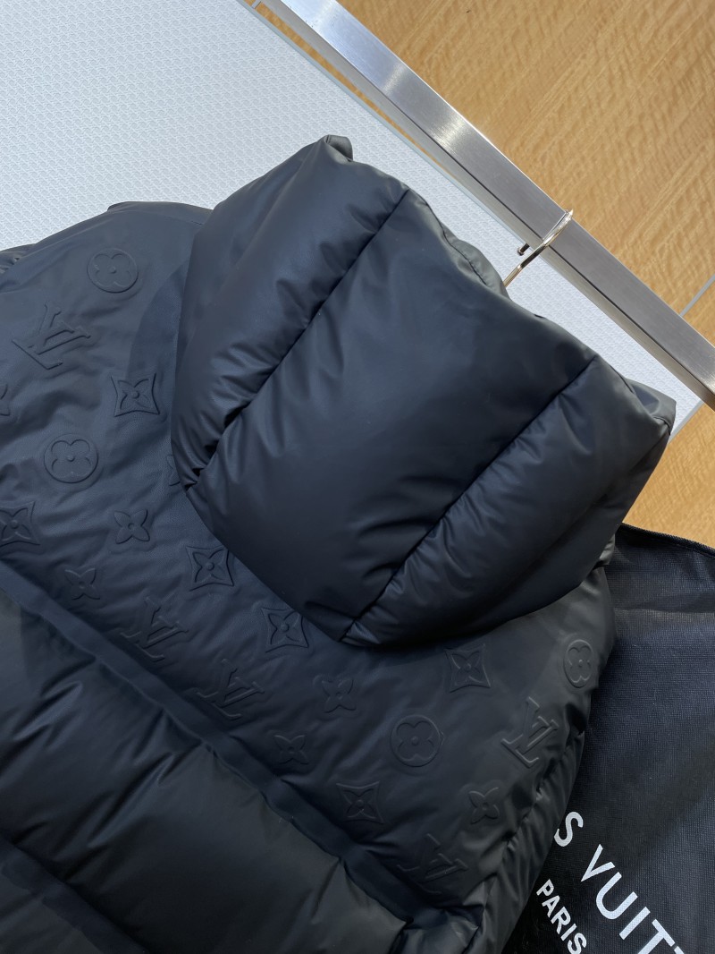 LV Embossed Floral Hooded Down Jacket 5
