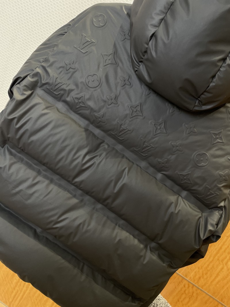 LV Embossed Floral Hooded Down Jacket 6
