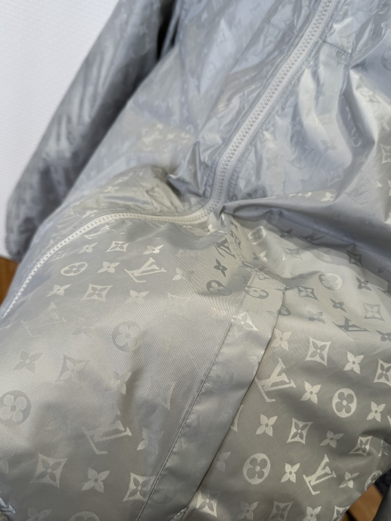 LV All-over Print Zip-up Down Jacket 1 4