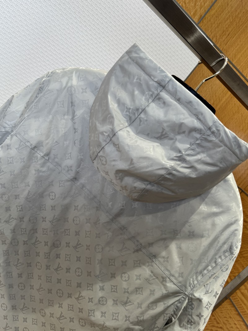LV All-over Print Zip-up Down Jacket 1 5