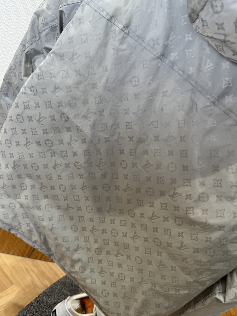 LV All-over Print Zip-up Down Jacket 1 6