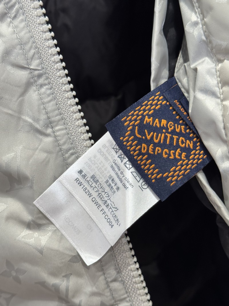 LV All-over Print Zip-up Down Jacket 1 8