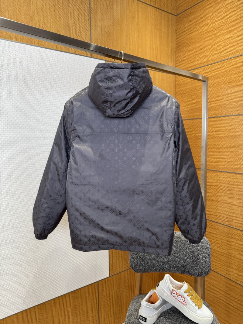 LV All-over Print Zip-up Down Jacket 2 1