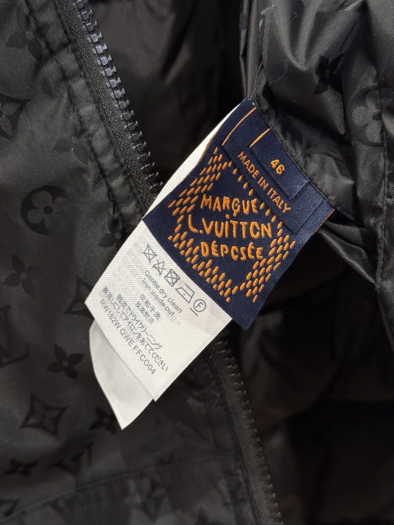 LV All-over Print Zip-up Down Jacket 3 8