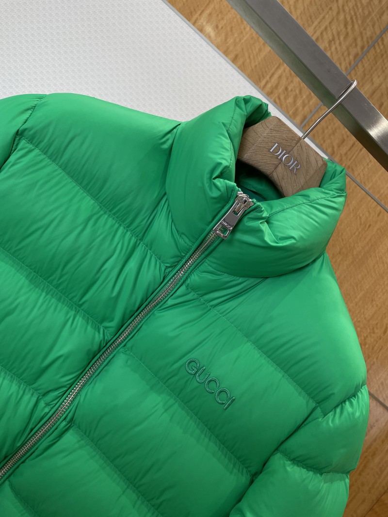 Gucci Embroidered Logo Stand Collar Down Jacket 1 2