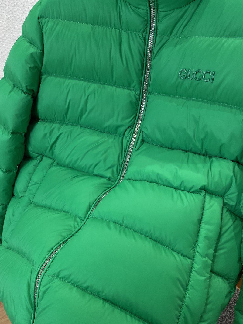Gucci Embroidered Logo Stand Collar Down Jacket 1 4