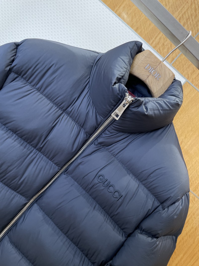 Gucci Embroidered Logo Stand Collar Down Jacket 2 2