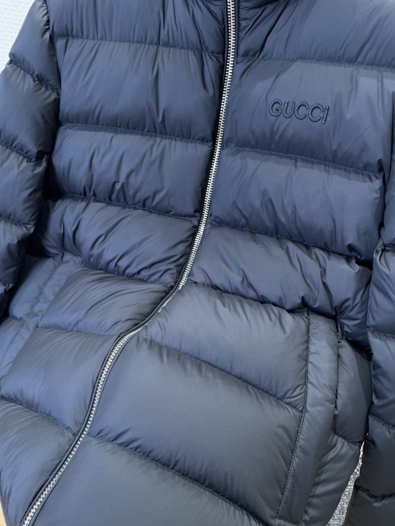 Gucci Embroidered Logo Stand Collar Down Jacket 2 4