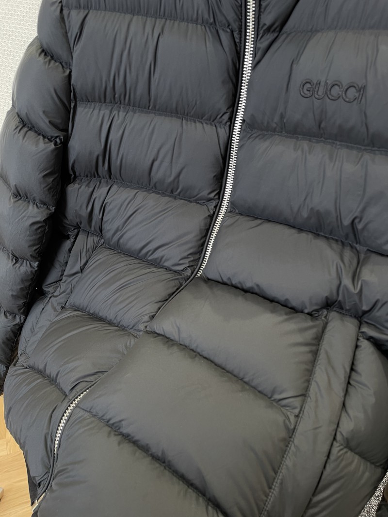 Gucci Embroidered Logo Stand Collar Down Jacket 4 4