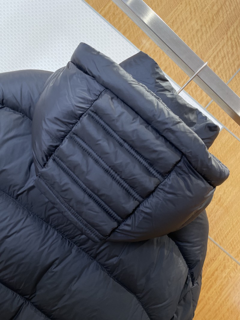 Dior Letter Print Stand Collar Hooded Quilted Down Jacket 1 6
