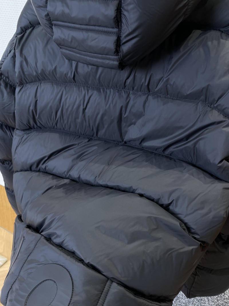 Dior Letter Print Stand Collar Hooded Quilted Down Jacket 1 8