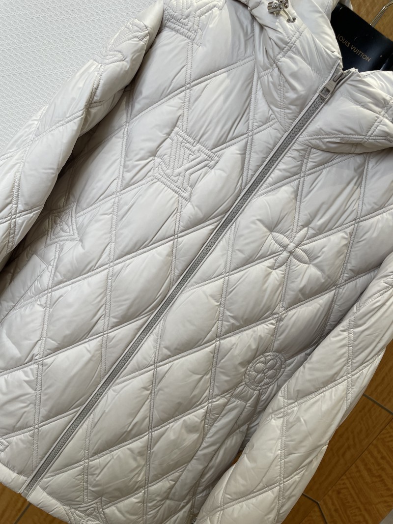 LV Quilted Hooded Down Jacket 1 3