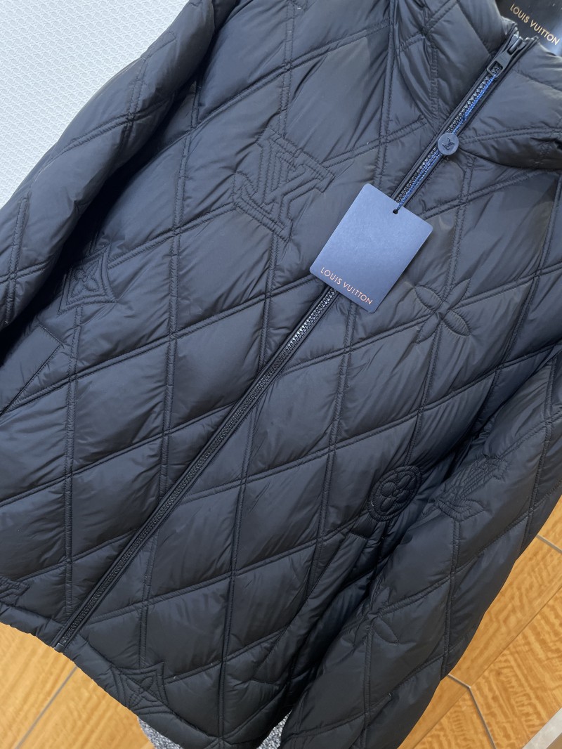 LV Quilted Hooded Down Jacket 2 3