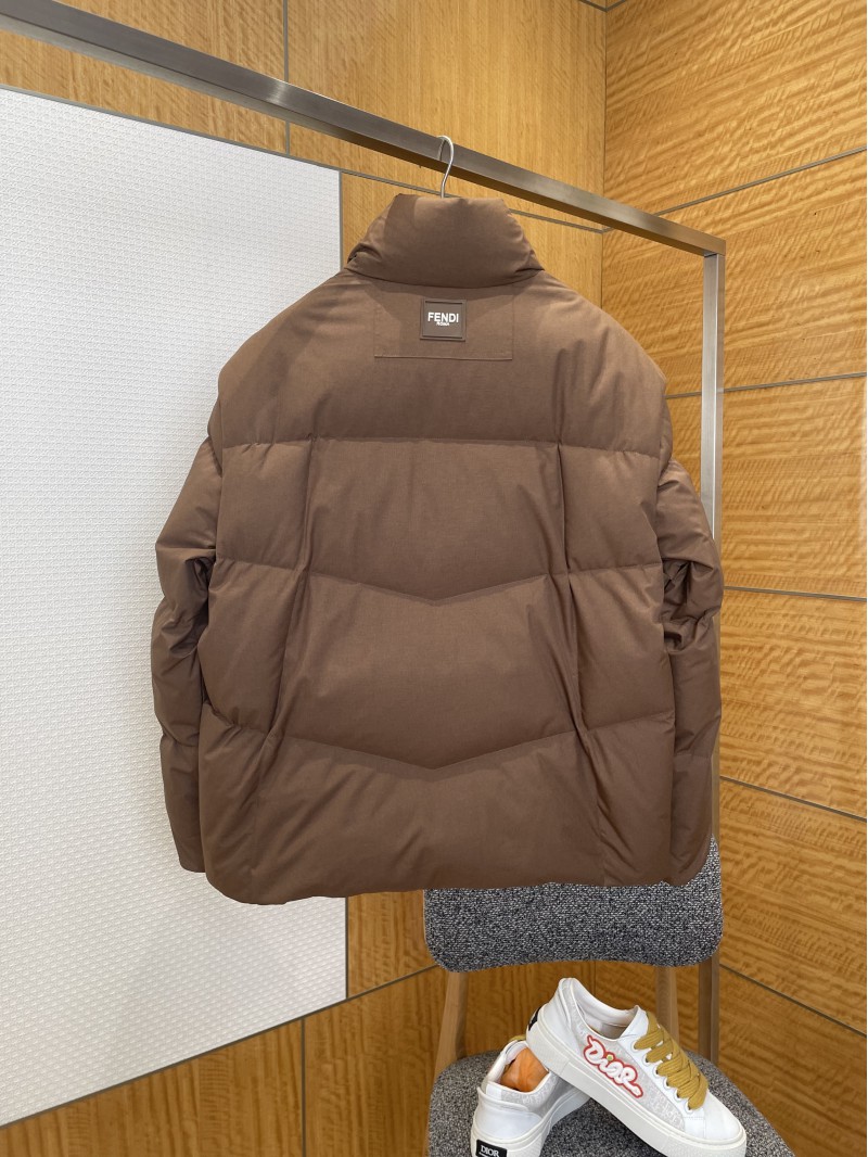 Fendi Detachable Sleeve Stand Collar Down Jacket 1 1