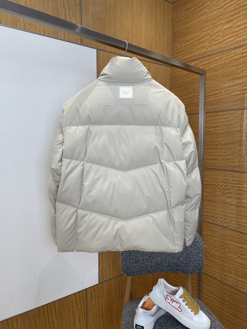 Fendi Detachable Sleeve Stand Collar Down Jacket 2 1