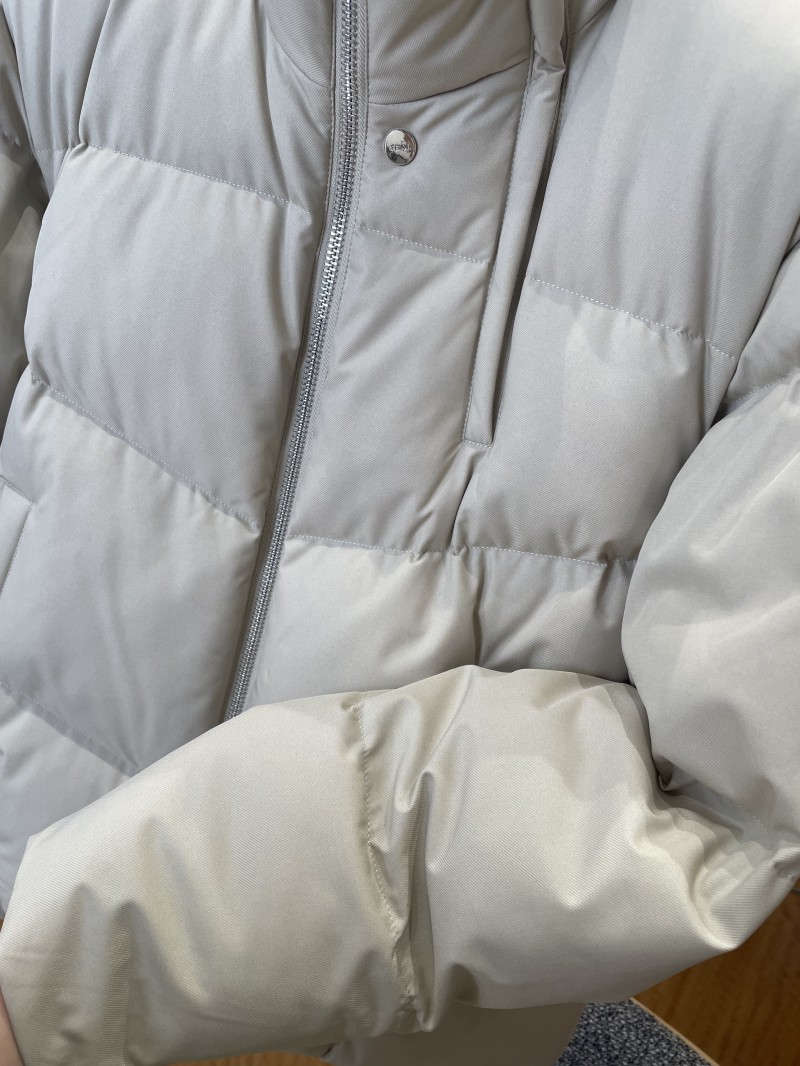 Fendi Detachable Sleeve Stand Collar Down Jacket 2 4