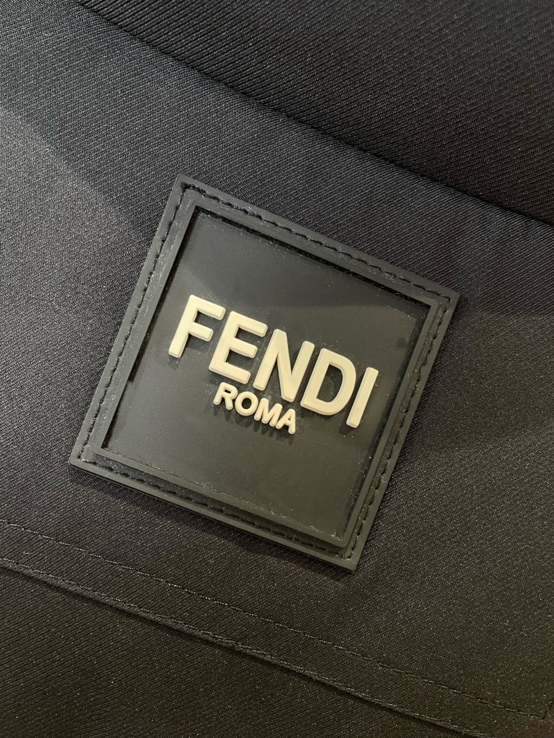 Fendi Detachable Sleeve Stand Collar Down Jacket 3 4