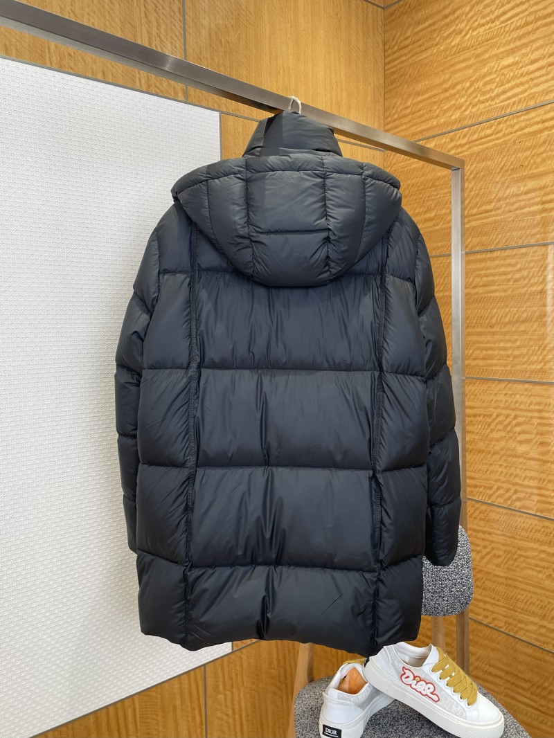 Prada Enamel Triangle Logo Detachable Hood Down Jacket 1