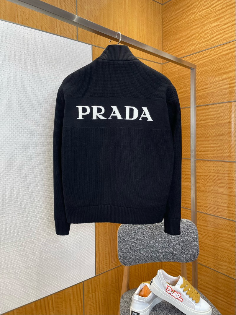 Prada Enamel Triangle Logo Letter Embroidered Down Jacket 1 1
