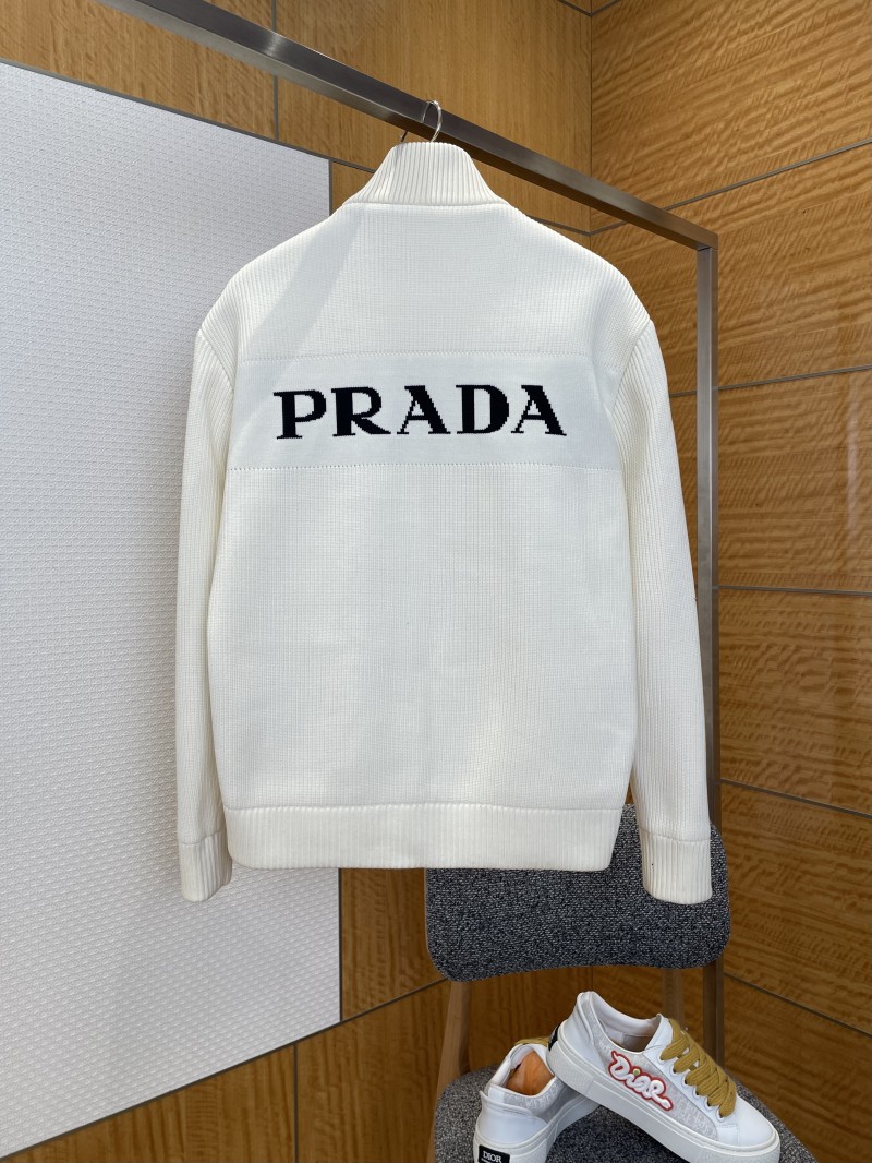 Prada Enamel Triangle Logo Letter Embroidered Down Jacket 2 1