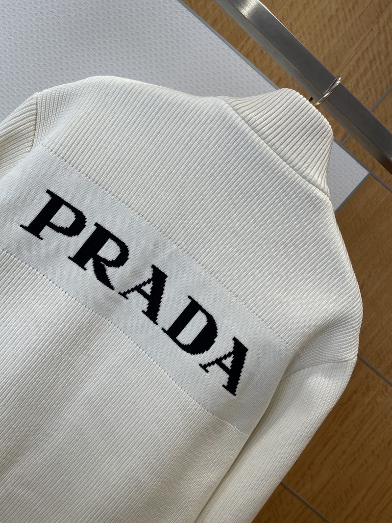 Prada Enamel Triangle Logo Letter Embroidered Down Jacket 2 6