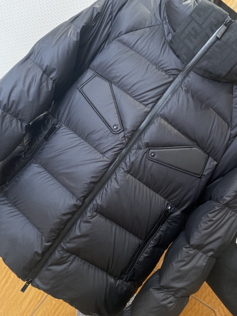 FENDI Sleeve Logo Patch Hooded Down Jacket 3