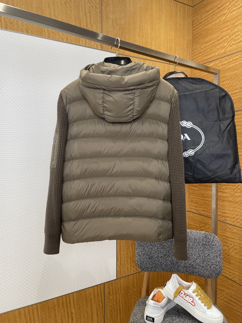 Prada Knit Panel Down Jacket 1