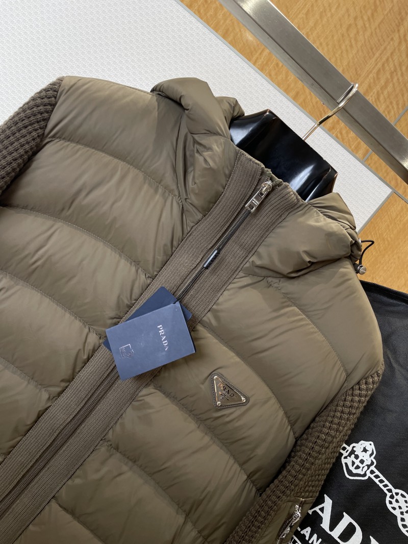 Prada Knit Panel Down Jacket 2