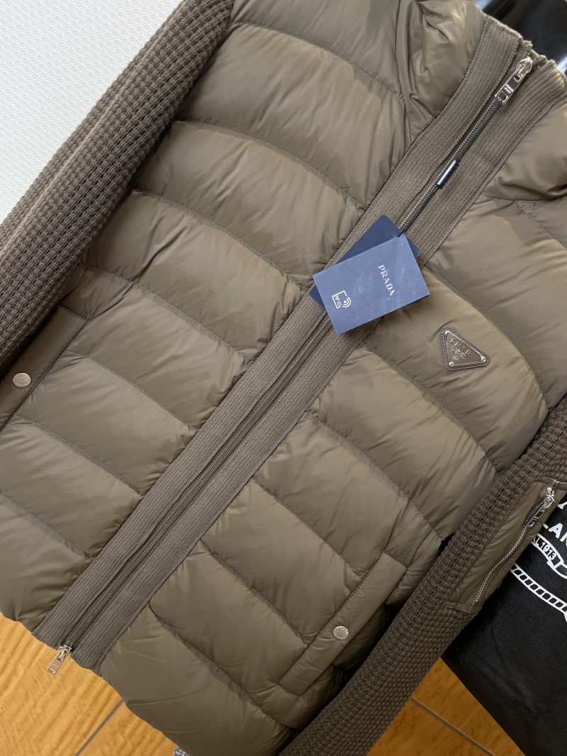 Prada Knit Panel Down Jacket 3