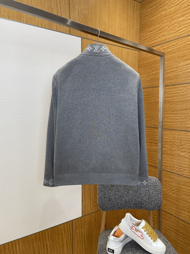 LV Printed Zipper Stand Collar Jacket 1