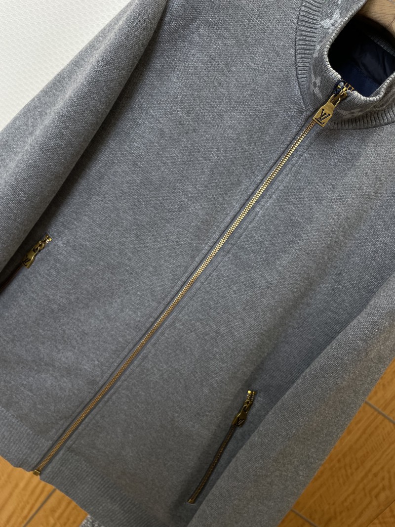 LV Printed Zipper Stand Collar Jacket 3