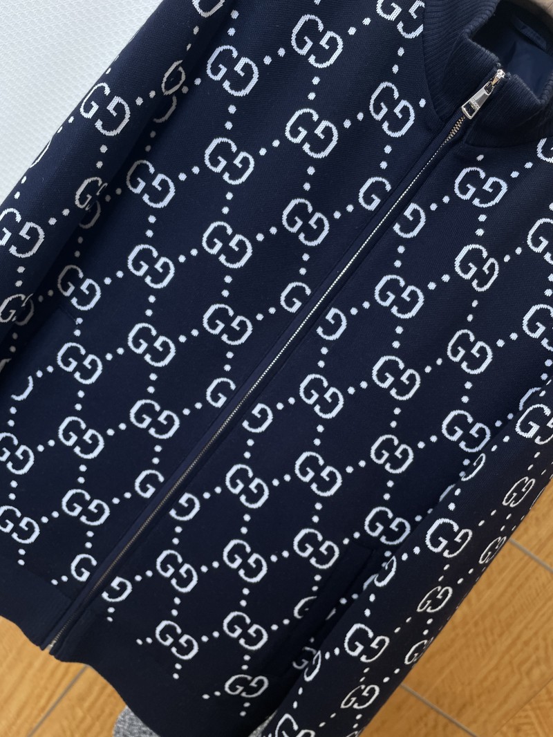 Gucci All-Over Logo Print Knit Down Jacket 3