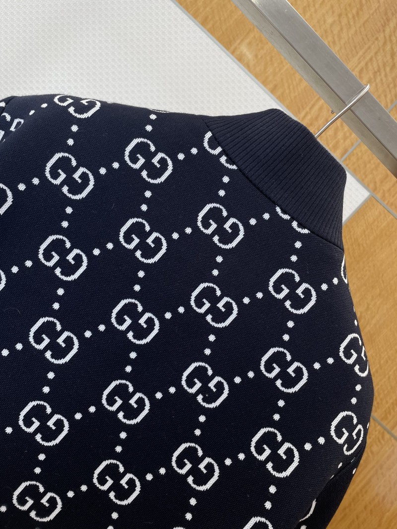 Gucci All-Over Logo Print Knit Down Jacket 5