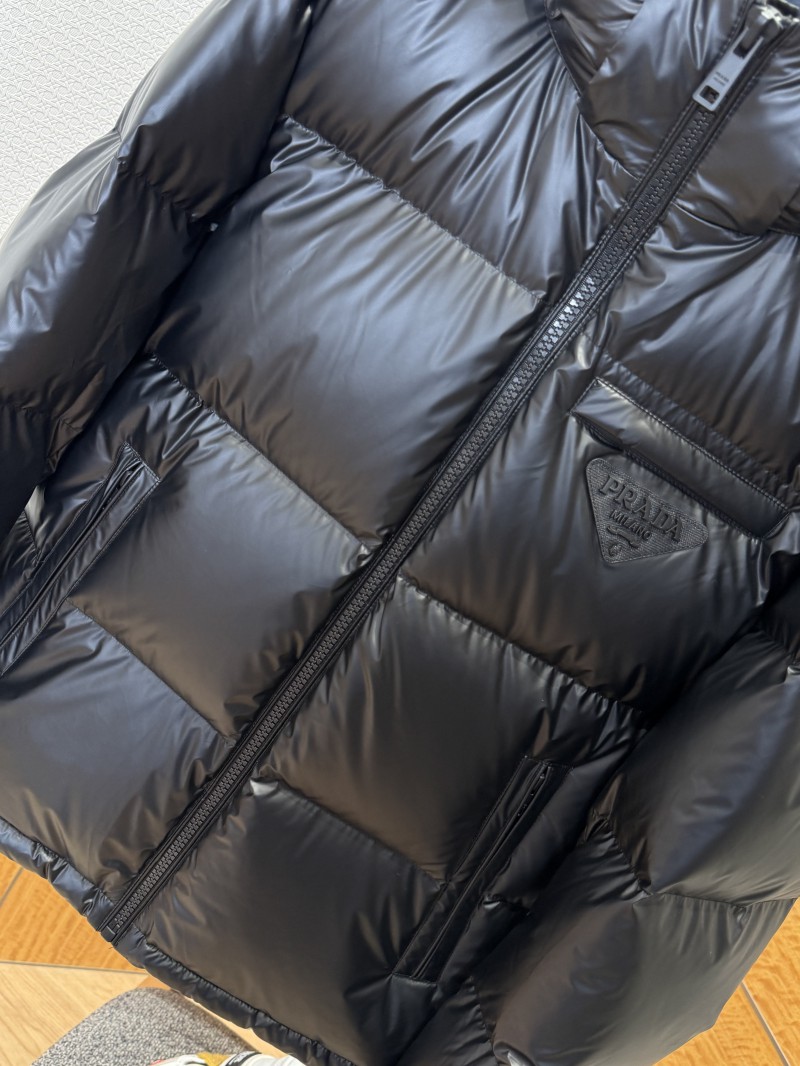 Prada Classic Triangle Logo Stand Collar Down Jacket 1 3