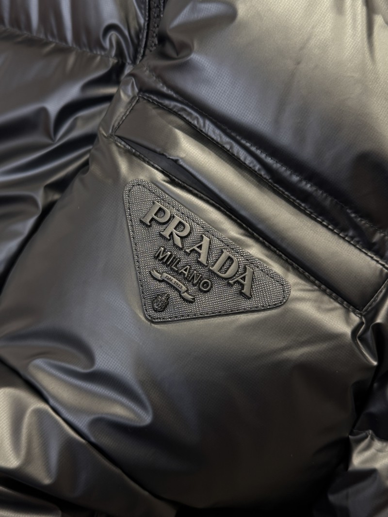 Prada Classic Triangle Logo Stand Collar Down Jacket 1 5