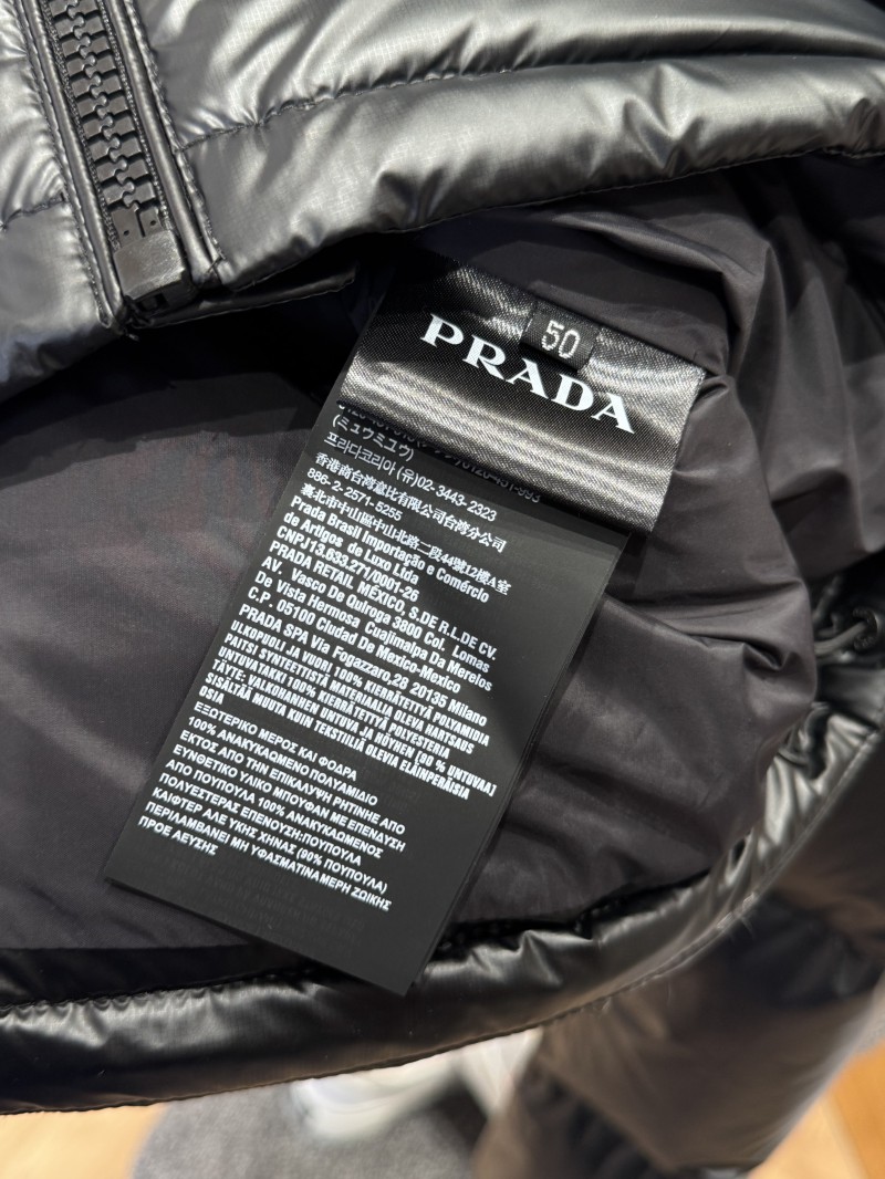 Prada Classic Triangle Logo Stand Collar Down Jacket 1 8
