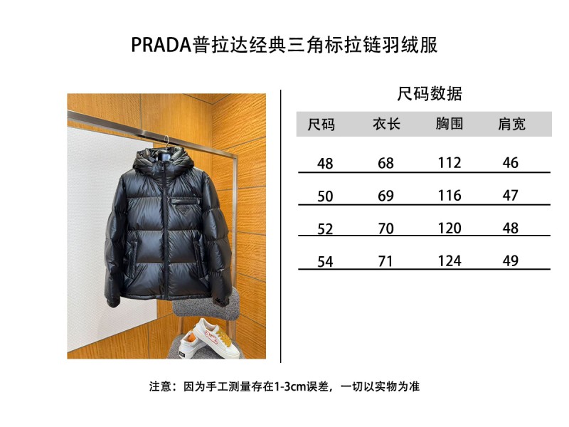 Prada Classic Triangle Logo Stand Collar Down Jacket 1 9