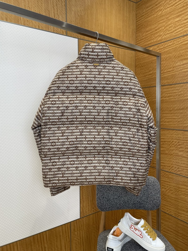 LV Monogram All-Over Print Stand Collar Down Jacket 1