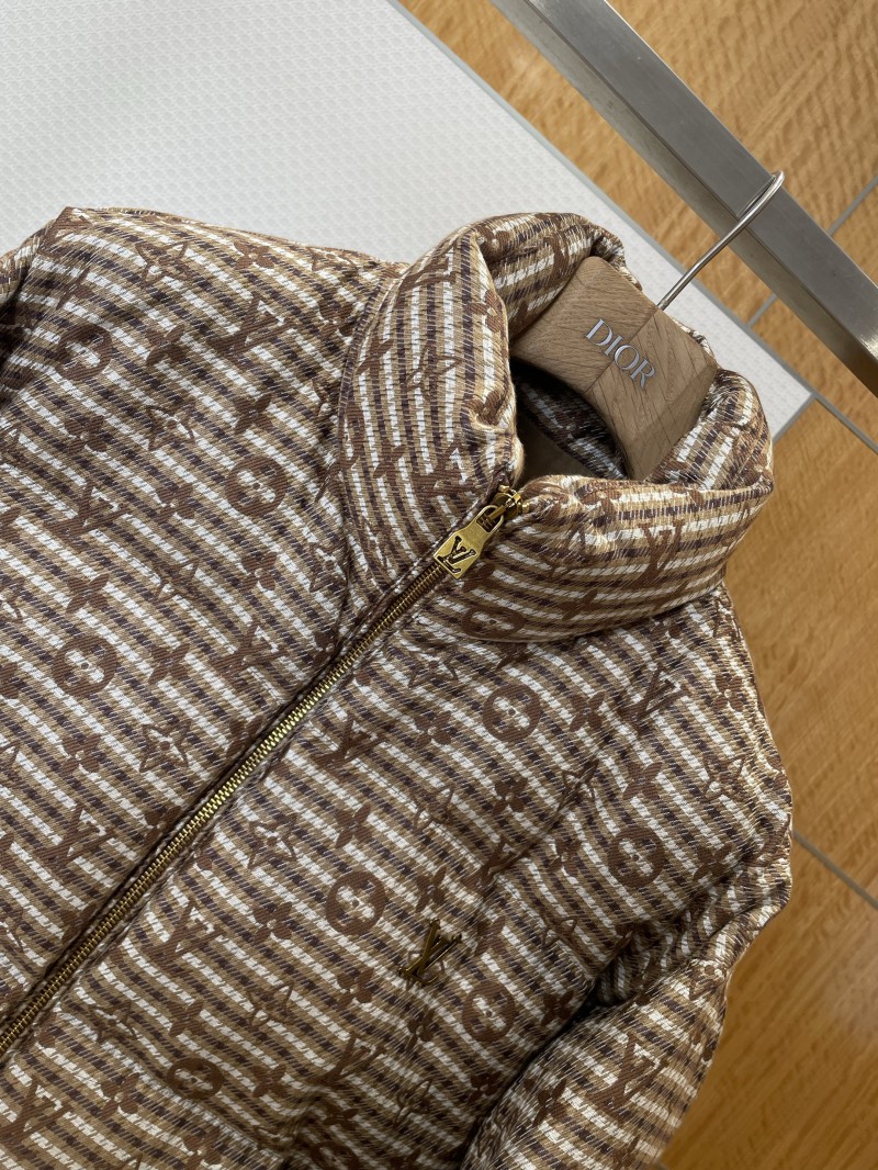 LV Monogram All-Over Print Stand Collar Down Jacket 2