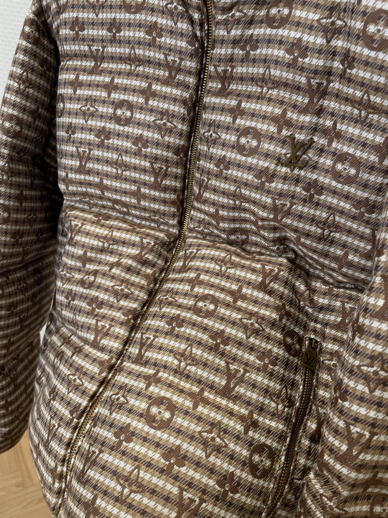 LV Monogram All-Over Print Stand Collar Down Jacket 4