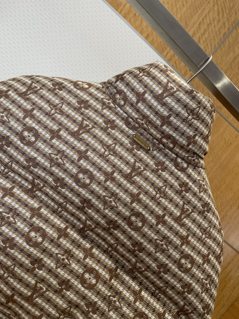 LV Monogram All-Over Print Stand Collar Down Jacket 8