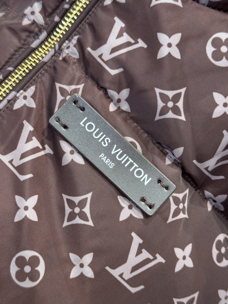 LV All-Over Print Zipper Stand Collar Down Jacket 5