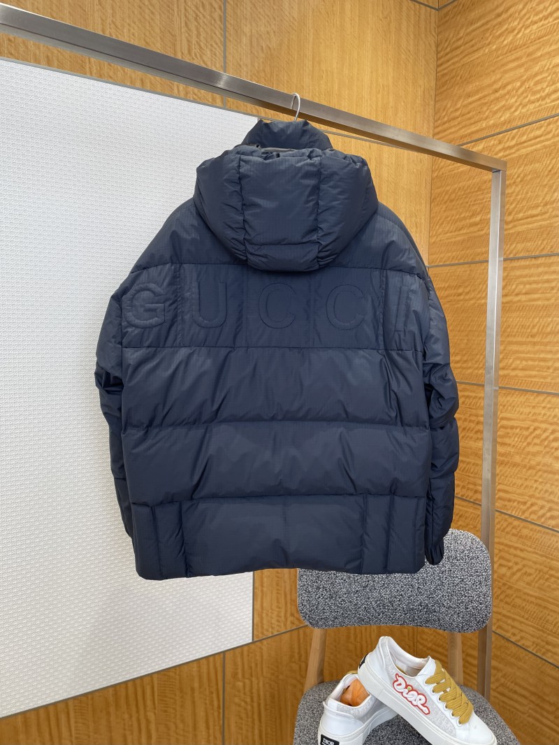Gucci Embroidered Logo Hooded Down Jacket 1 1