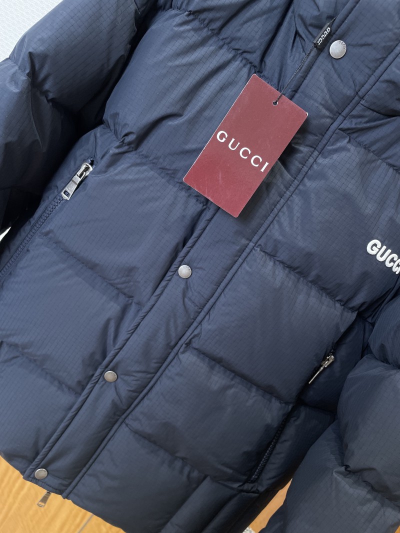 Gucci Embroidered Logo Hooded Down Jacket 1 3