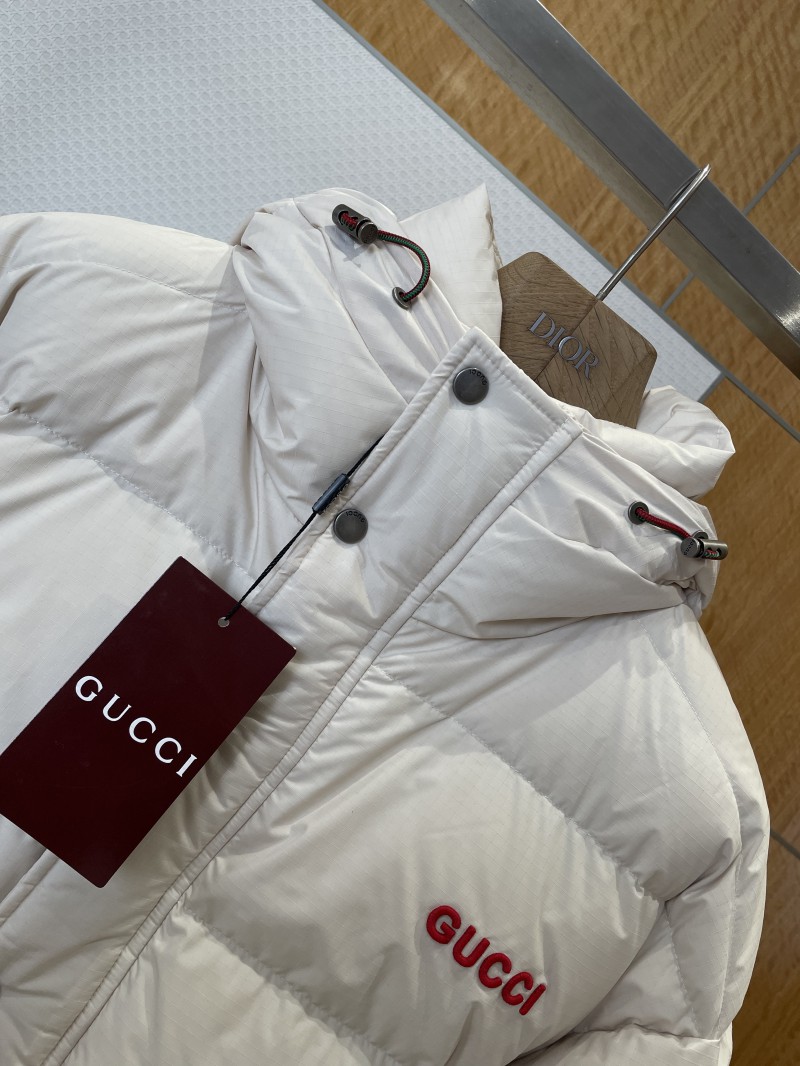 Gucci Embroidered Logo Hooded Down Jacket 2 2