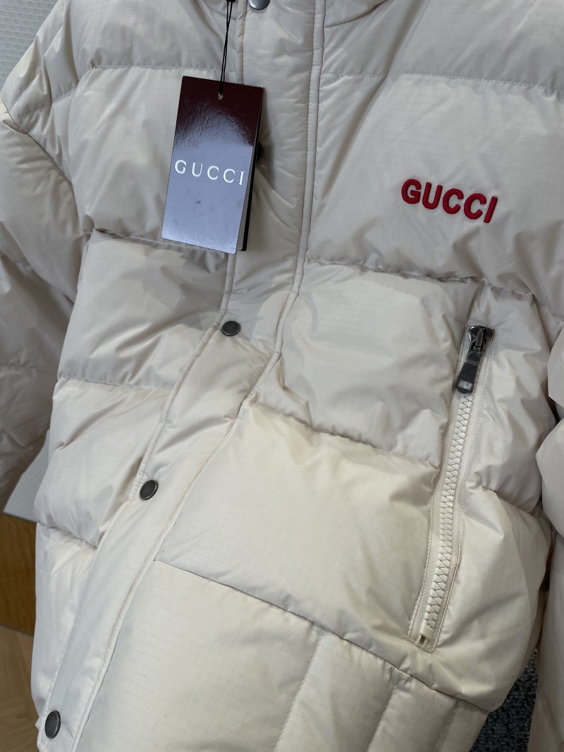 Gucci Embroidered Logo Hooded Down Jacket 2 4