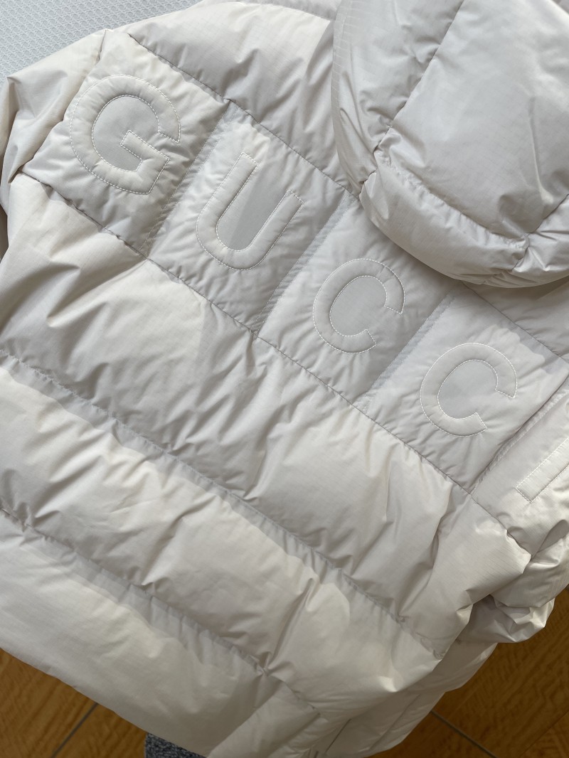 Gucci Embroidered Logo Hooded Down Jacket 2 7