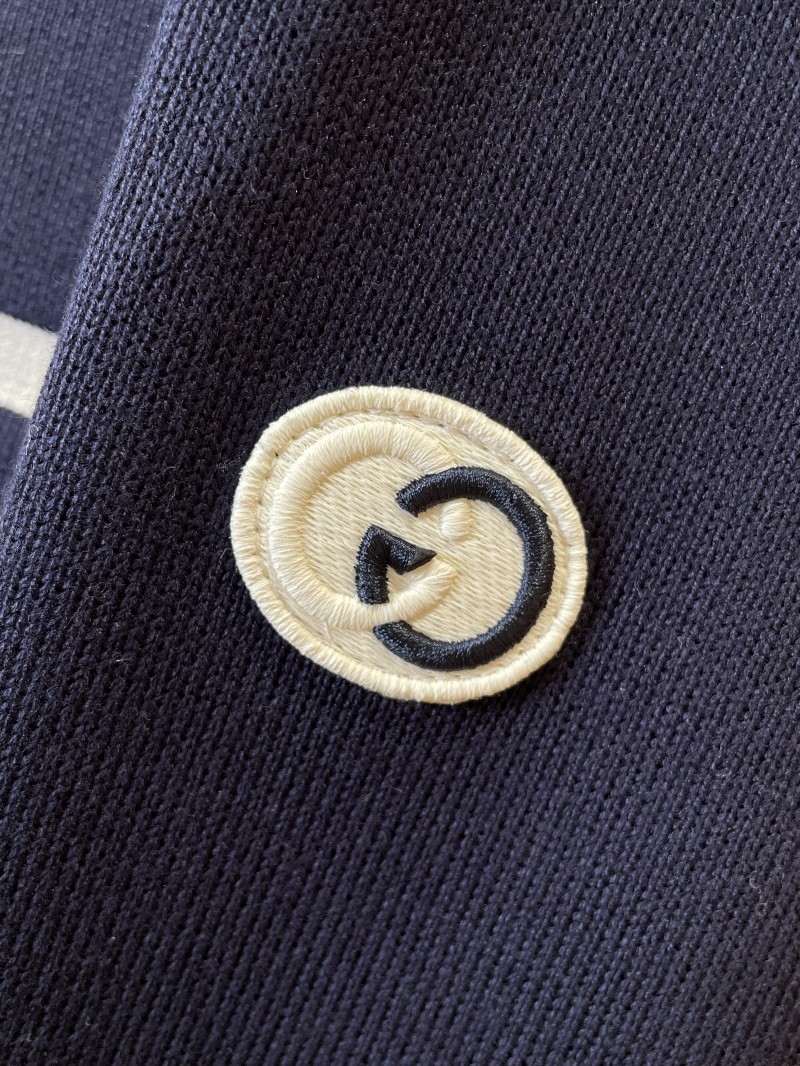 Gucci Logo Embroidered Striped Patchwork Down Jacket 2 4