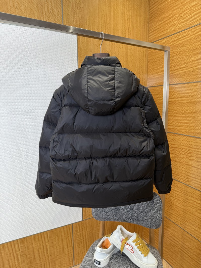 Prada Triangle Logo Stand Collar Hooded Down Jacket 1