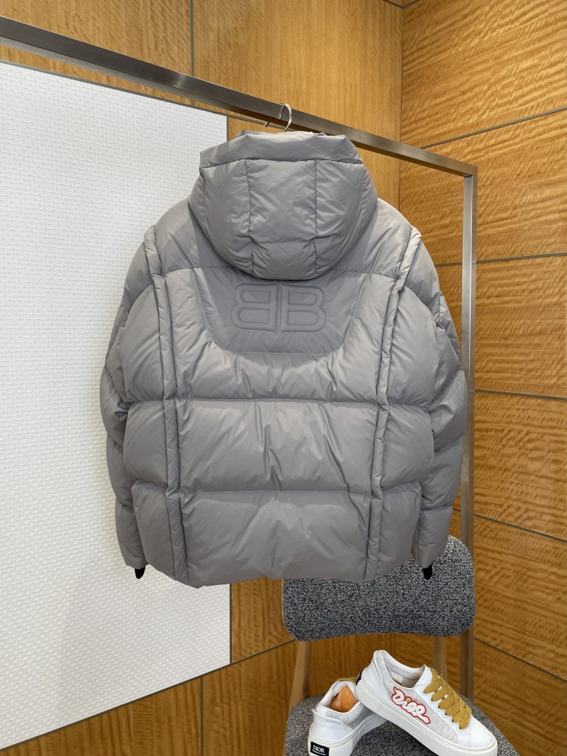 Balenciaga Patchwork Hooded Down Jacket 1 1
